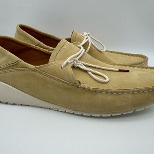 OluKai Ka‘a Driver Suede Loafers – Golden Sand – Men’s Size 11.5 M